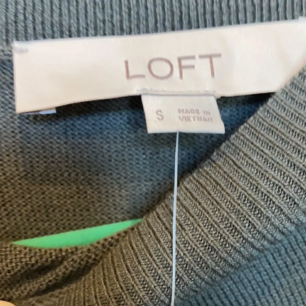 Loft Army Green Swing Dress